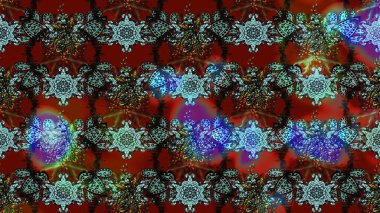 El çizimi. Suluboya çizimi. Çiçekli eskiz deseni. Kırmızı renkte çiçekler.