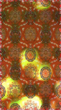 Sorunsuz çiçek deseni kaydırma kağıt, davet, el ilanı, afiş veya Web sitesi Web sitesi arka plan duvar kağıdı için kullanılabilir. Elle çizilmiş Raster resim. Doodle unsurları.