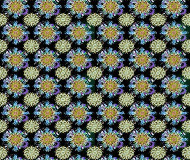 Tekstil ve kapak tasarımı için mükemmel. Siyah ve nötr renklerde çiçekler. Renkli siyah ve nötr çizim kalıbı. Elle çizilmiş sonbahar çiçeği deseni. Doodle tarzı.