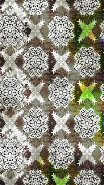 Küçük çiçekteki sevimli çiçek deseni. Raster illüstrasyonu. Tony 'nin kumaş kalıbını çiz. Modaya uygun kumaş deseni.