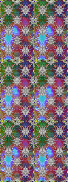 Fantezi kumaş deseni. Çiçekler, suluboya ile sorunsuz çiçek desenli. Raster desen.