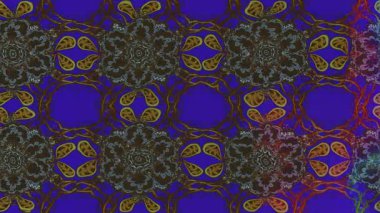 Renkli unsurlarla hareketli arka plan görüntüleri. Çiçekler. Eski model. Bayrak tarzı. Video kaydı. Şablon. Döngü. Kusursuz.. 