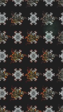 Çiçekli karalama şeklinde Raster çiçek deseni. Yumuşak, bahar çiçekli arka plan. Gri renkli çiçekler.