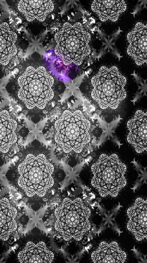 Çiçekli çiçek deseni, suluboya. Raster deseni. Süslü kumaş deseni.