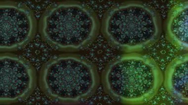 Renkli unsurlarla hareketli arka plan görüntüleri. Çiçekler. Eski model. Bayrak tarzı. Video kaydı. Şablon. Döngü. Kusursuz.