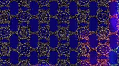 Renkli unsurlarla hareketli arka plan görüntüleri. Çiçekler. Eski model. Bayrak tarzı. Video kaydı. Şablon. Döngü. Kusursuz.. 