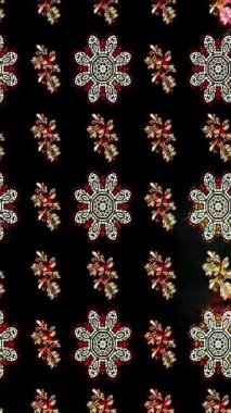 Renkli unsurlarla hareketli arka plan görüntüleri. Çiçekler. Eski model. Bayrak tarzı. Video kaydı. Şablon. Döngü. Kusursuz.. 