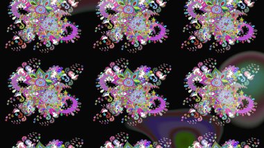 Raster çiçekli arka plan. Yazdır. Güzel eskiz şekli. Güzel kumaş deseni. Renkli Yaz Temalı eskiz kalıbı. Düz Çiçek Elementleri Tasarımı.