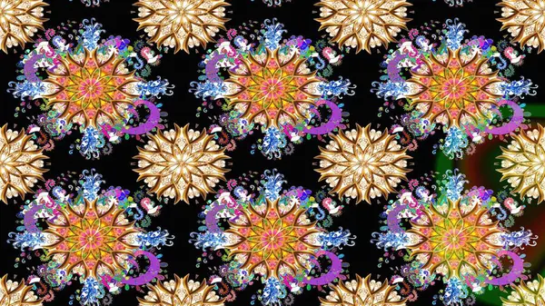 Kusursuz Vintage Çiçek Deseni. Raster Kalça dokusu deseni.