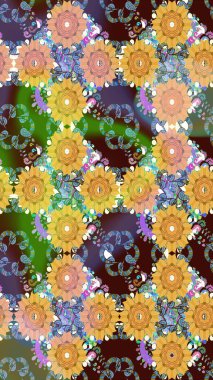 Raster şirin suluboya çiçek desenleri çiziyor. Büyük bir çiçek boyası seti. Kartlar, davetiyeler, tarih kartları ve daha fazlası için kullanılabilir.