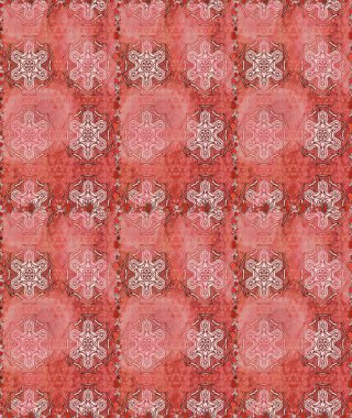 Küçük pembe ve nötr çiçeklerle oldukça eski bir besin torbası deseni. Tekstil, kumaş, kapaklar, duvar kağıtları, baskı, naylon, yapıştırma, örgü, dekupaj için çiçeksiz arkaplan.