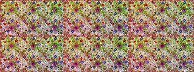 Tarafsız ve bej renkli çiçekler. Raster illüstrasyonunda kusursuz çiçek deseni.