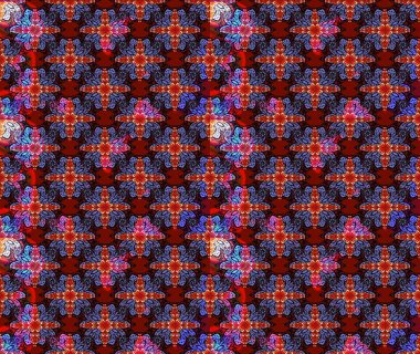 Küçük çiçekte güzel bir desen. Motley illüstrasyonu. Moda baskıları için zarif bir şablon. Küçük renkli çiçekler. Robot resim. Çiçekli yaz çiçekleri.