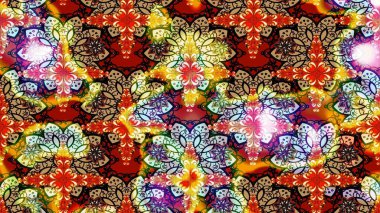 Raster Şirin kumaş deseni. Düz Çiçek Elementleri Tasarımı. Eskiz klasiği. Renkli Bahar Teması çizim şablonu.