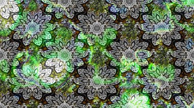 Yumuşak, bahar çiçekli arka plan. Çiçekli karalama şeklinde Raster çiçek deseni. Gri renkli çiçekler.