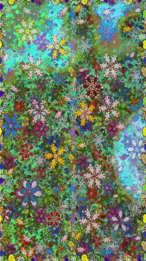 Güzel kumaş deseni. Güzel suluboya çiçek buketi pürüzsüz desen.