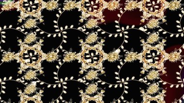 Çiçek deseni. Flower eskiz arka planı. Raster illüstrasyonu. Şatafatlı bahar bahçesi dokusu.