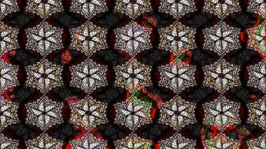 Şirin, zarif çiçekler Raster illüstrasyonu. Tekstil için figür. Poster ya da kapak için arka plan. Yapraklı çizim şekli. Davetiye ve kartpostal tasarımı için dekoratif çiçek unsurları.