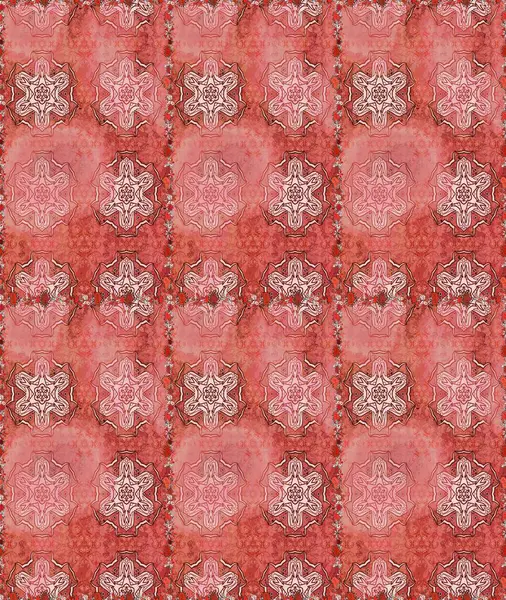 Küçük pembe ve nötr çiçeklerle oldukça eski bir besin torbası deseni. Tekstil, kumaş, kapaklar, duvar kağıtları, baskı, naylon, yapıştırma, örgü, dekupaj için çiçeksiz arkaplan.