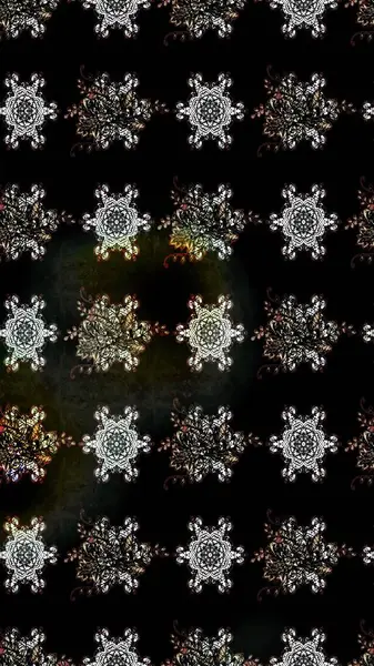 Yaprak ve çiçeklerin suluboya resimleri, siyah renklerde çizimler. Yumuşak, bahar çiçekleri siyah renklerde. Raster illüstrasyonu.