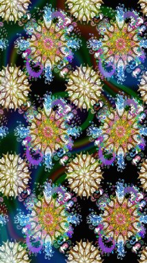 Çiçekli çiçek deseni, suluboya. Raster deseni. Küçük çiçekte güzel bir çiçek deseni..