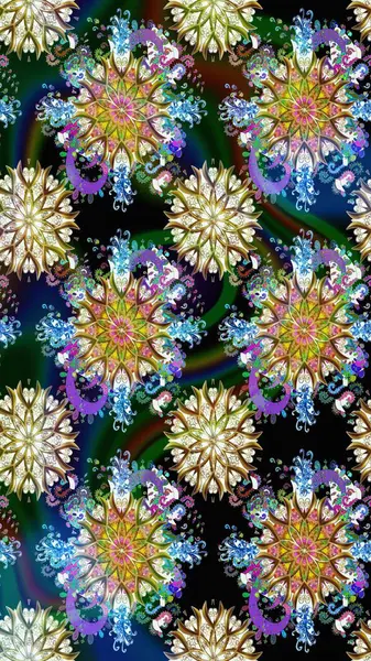 Çiçekli çiçek deseni, suluboya. Raster deseni. Küçük çiçekte güzel bir çiçek deseni..