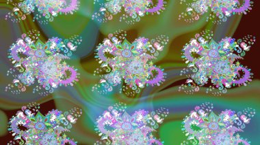 Modaya uygun kumaş deseni. Renkli Yaz Temalı eskiz kalıbı. Düz Çiçek Elementleri Tasarımı. Sevimli çiçek raster deseni.