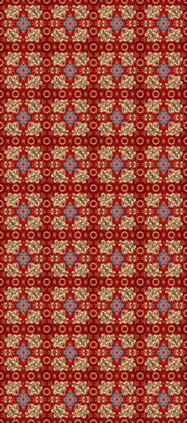 Raster. Parlak dantel, stilize çiçekler, şal desenli. Doğu tarzı arabesk. Kırmızı, kahverengi, bej renklerde altın elementlerle kusursuz desen. Hassas altın desen. Kusursuz altın dokular bukleler.