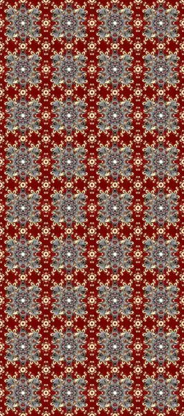 Kırmızı, gri ve kahverengi renklerde, altın elementlerle kusursuz klasik desen. Noel, kar tanesi, yeni yıl 2019.