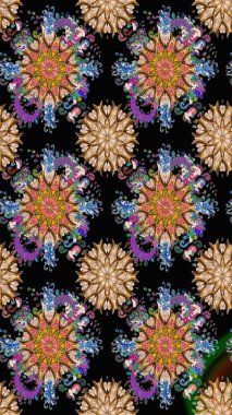 Çiçek arkaplan. Çizim raster deseni. Güzel kumaş deseni.