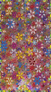 Küçük kahverengi ve kırmızı çiçeklerle oldukça eski bir besin torbası deseni. Tekstil, kumaş, kapaklar, duvar kağıtları, baskı, naylon, yapıştırma, örgü, dekupaj için çiçeksiz arkaplan.