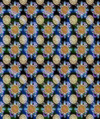 Çiçekli yaz çiçekleri. Küçük çiçekte güzel bir desen. Küçük renkli çiçekler. Moda baskıları için zarif bir şablon. Motley illüstrasyonu. Çizim.