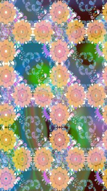 Suluboya desenli çiçek deseni. Dekorasyon ve tasarım için güzel bir desen. Moda baskısı. Çiçeğin suluboya çizimlerinin mükemmel deseni. Ayarlanmış.