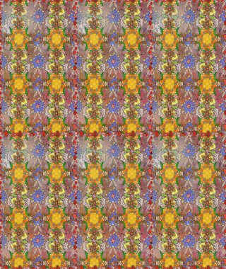 Modern çiçek arkaplanı. Halk tarzı. Parlak renkli çiçekleri ve kahverengi ve bej renklerinde yaprakları olan şaşırtıcı, pürüzsüz çiçek deseni. Moda baskıları için zarif bir şablon.