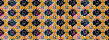 Raster illüstrasyonu. Tekstil veya kitap kapakları, imalat, duvar kağıtları, baskı, hediye paketi ve yapıştırma kitabı için çiçek eskizi geçmişi. Küçük ölçekli çiçeklerdeki basit sevimli desen.