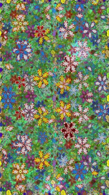 Çiçek arka plan. Sorunsuz raster desen. Güzel kumaş deseni.