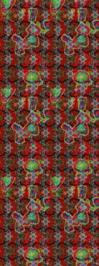 Kahverengi çiçekli eskiz deseni, suluboya çiçek deseni, sevimli çiçek, duvar kağıdı, kart veya kumaş için fayanslı. Raster - stok.