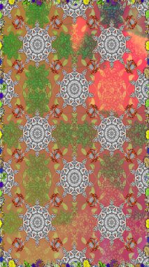 Küçük çiçekte güzel bir desen var. - Gri ve kahverengi çiçekler. Doğa. Çiçek arkaplan. Çiçek kolajı. Raster deseni. Çiçek bileşimi.