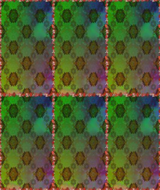 Kusursuz çiçek deseni. Düz Çiçek Elementleri Tasarımı. Renkli Bahar Temalı Kusursuz Arkaplan. Raster illüstrasyonu. Güzel kumaş deseni. Asya tekstil tarzında.