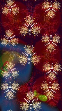 Çiçek izi. Suluboya çizim kalıbı. Suluboya tarzında kırmızı renkte çiçekler.