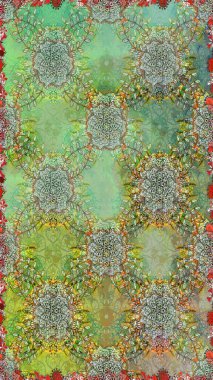 Klasik çiçek desenli. Sarma, tekstil ve duvar kâğıdı için kusursuz çiçek arkaplanı. Yumuşak fayans. Raster 'ın taze dokusu. Yumuşak pamuk tasarımı.