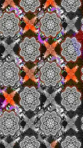 Doodle çiçekler ve dalları, otlar ve çiçekler. Elle çizilmiş. Raster resim. Güzel kumaş deseni.