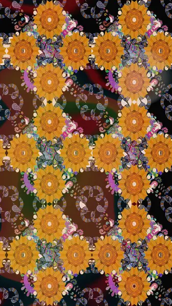 Raster suluboya çiçek deseni, narin çiçekler, kahverengi çiçekler, tebrik kartı şablonu. Güzel kumaş deseni.