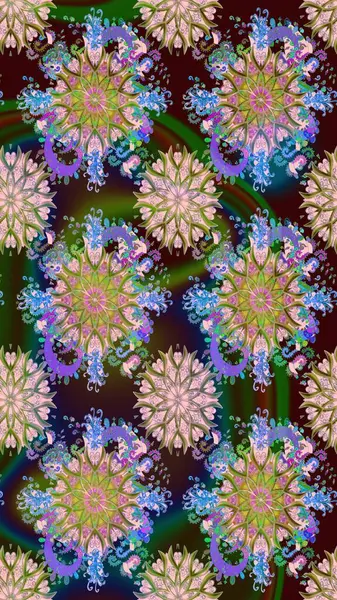 Küçük bir çiçekte eskiz deseni. Hoş bir çiçek geçmişi var. Güzel kumaş deseni. Raster illüstrasyonu.