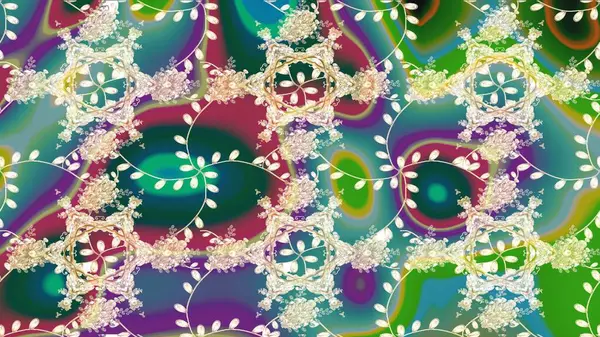 Yeşil renkli çiçekler. Çiçekli karalama şeklinde Raster çiçek deseni. Nazik, narin çiçek arkaplanı.