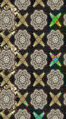 Küçük çiçekteki sevimli çiçek deseni. Raster illüstrasyonu. Çizim.