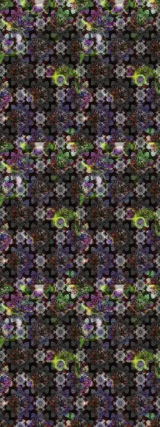 Siyah renkte zarif çiçek buketi suluboya. Düz Çiçek Elementleri Tasarımı. Raster illüstrasyonu. Renkli Bahar Teması çizim şablonu.