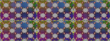 Raster illüstrasyonu. Gri ve mor renklerde. Soyut çiçek desensiz arkaplan. Raster deseni. Küçük çiçekte sevimli çiçek deseni var..