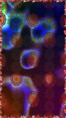 Modern, kahverengi ve gri raster arka plan duvar kağıdı çizimi, klasik çizgili desenli desenli çiçekler, çiçekli süsler. Çiçekli el, pürüzsüz desen..