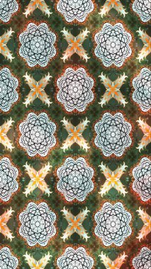 Çiçek ve yapraklı çiçek deseni. Küçük çiçekli şirin bir desen. Raster illüstrasyonu.